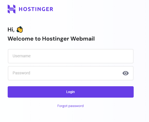 Hostinger login